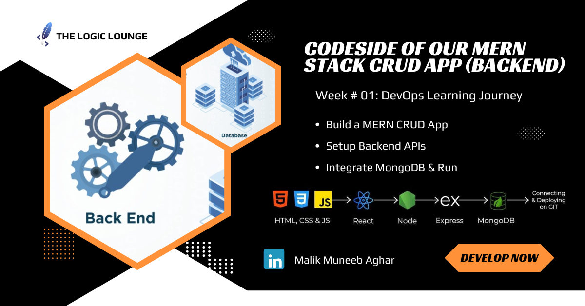 Week # 01: DevOps Learning Journey - CodeSide of our MERN Stack CRUD App (Backend)