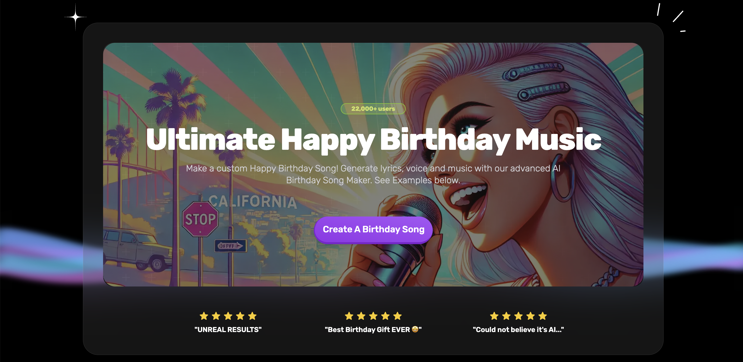 Happy Birthday Song Generator by SendFame