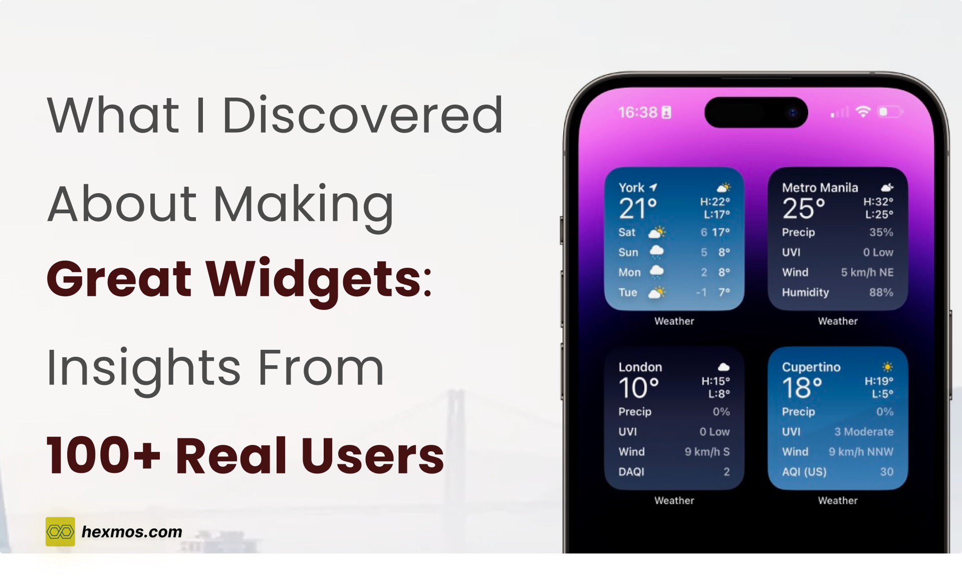 What I Discovered About Making Great Widgets: Insights From 100+ Real Users