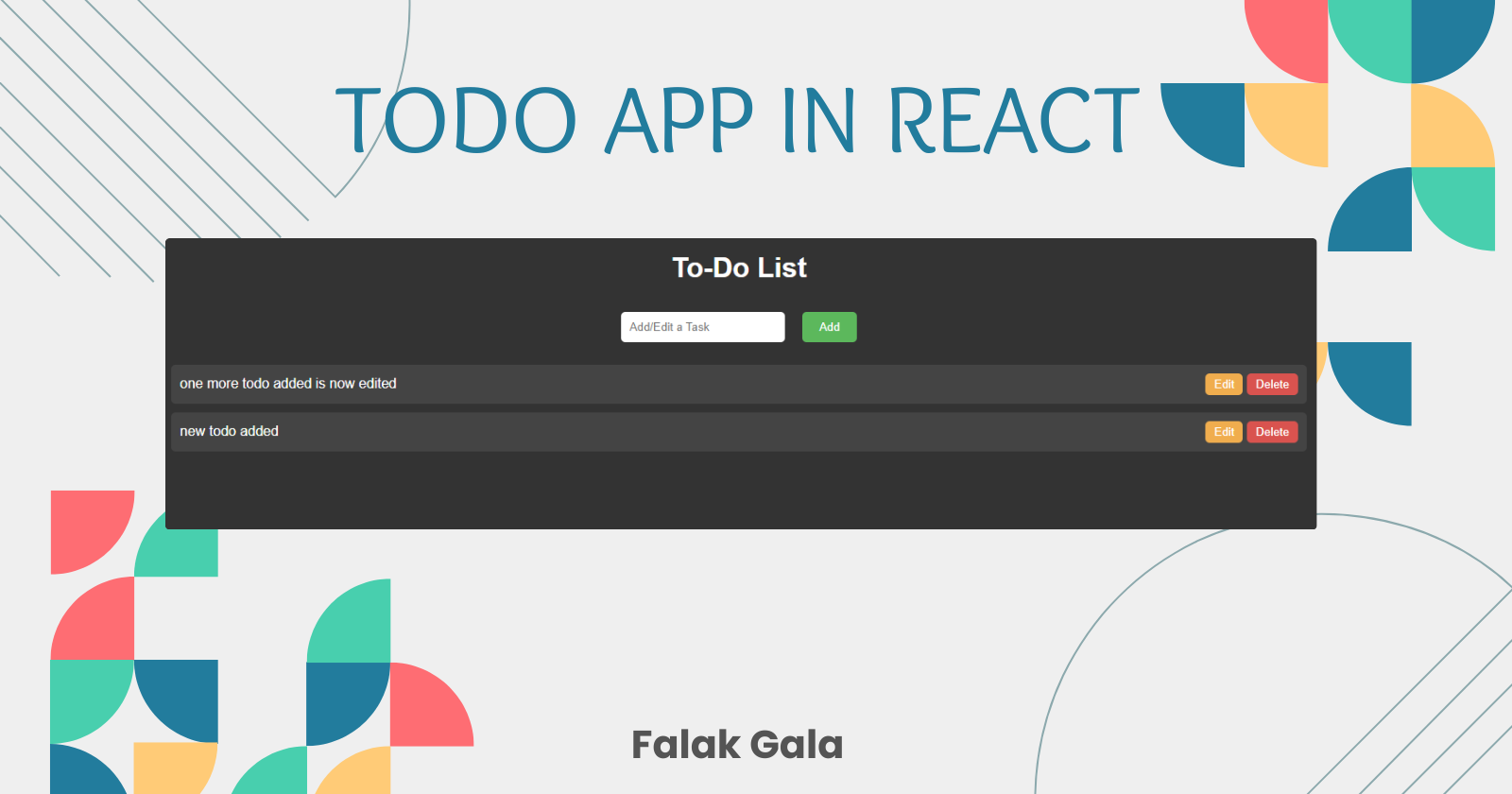 Building a React To-Do App with Add, Edit, Delete, and Enter Key Features