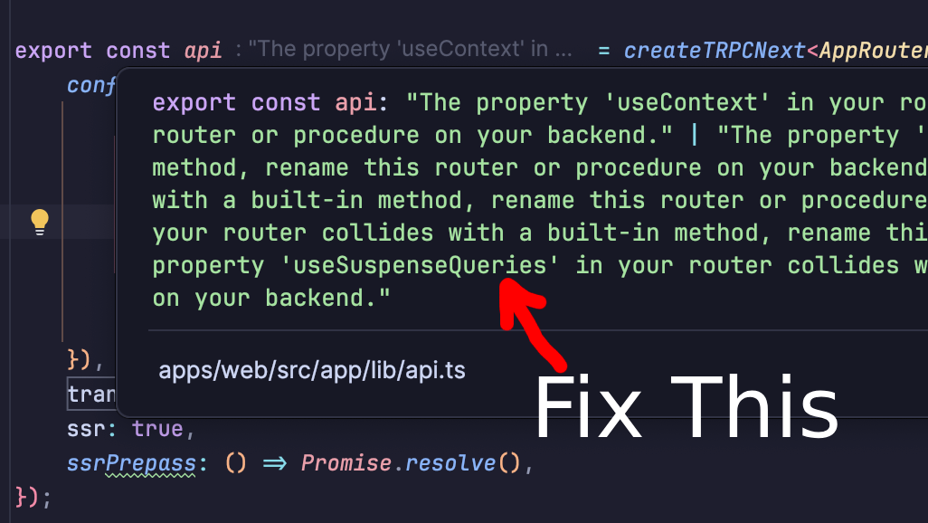 Conquering tRPC Type Errors in Monorepos