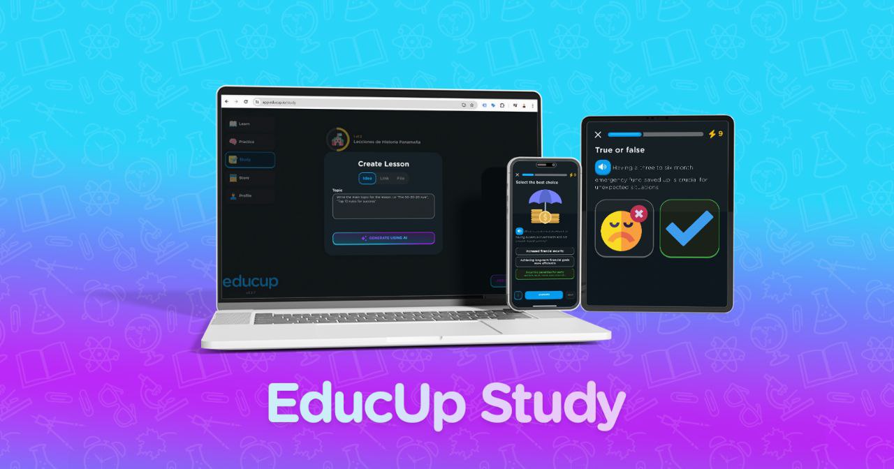 EducUp Study: Aprende de Forma Personalizada y Entretenida 💙