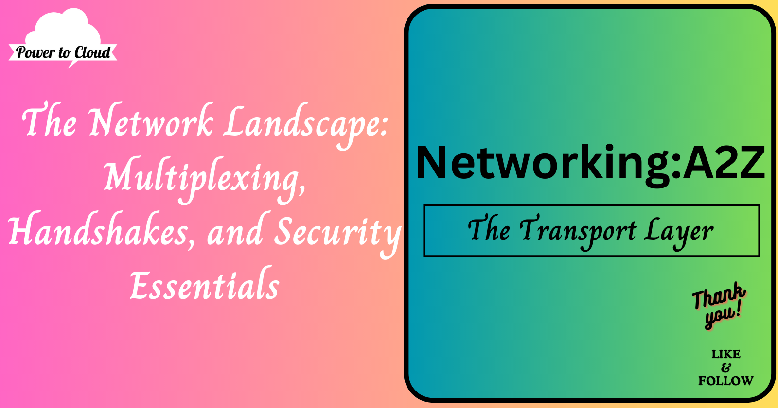 3.1 The Network Landscape: Multiplexing, Handshakes, and Security Essentials