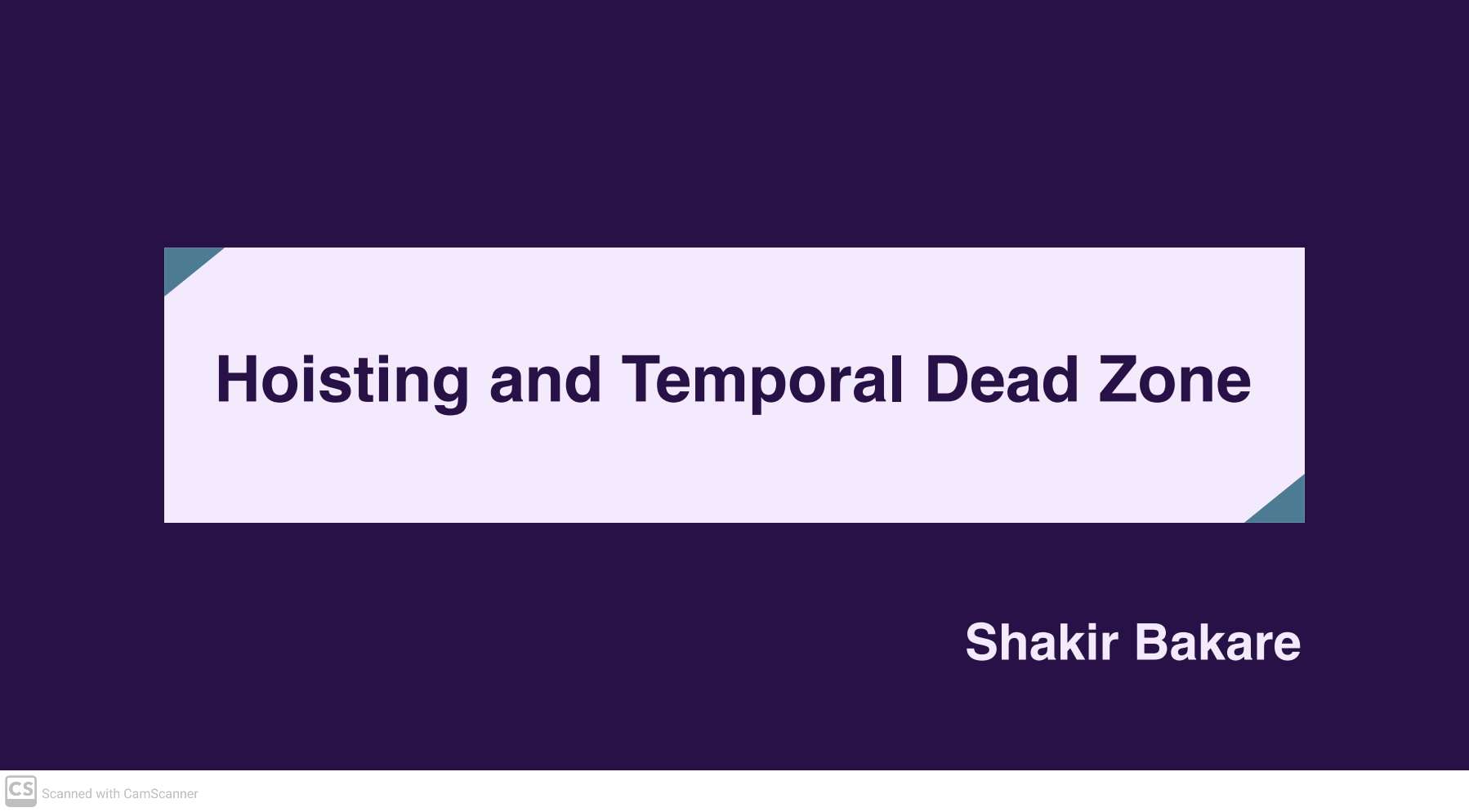 Understanding Hoisting and the Temporal Dead Zone in JavaScript