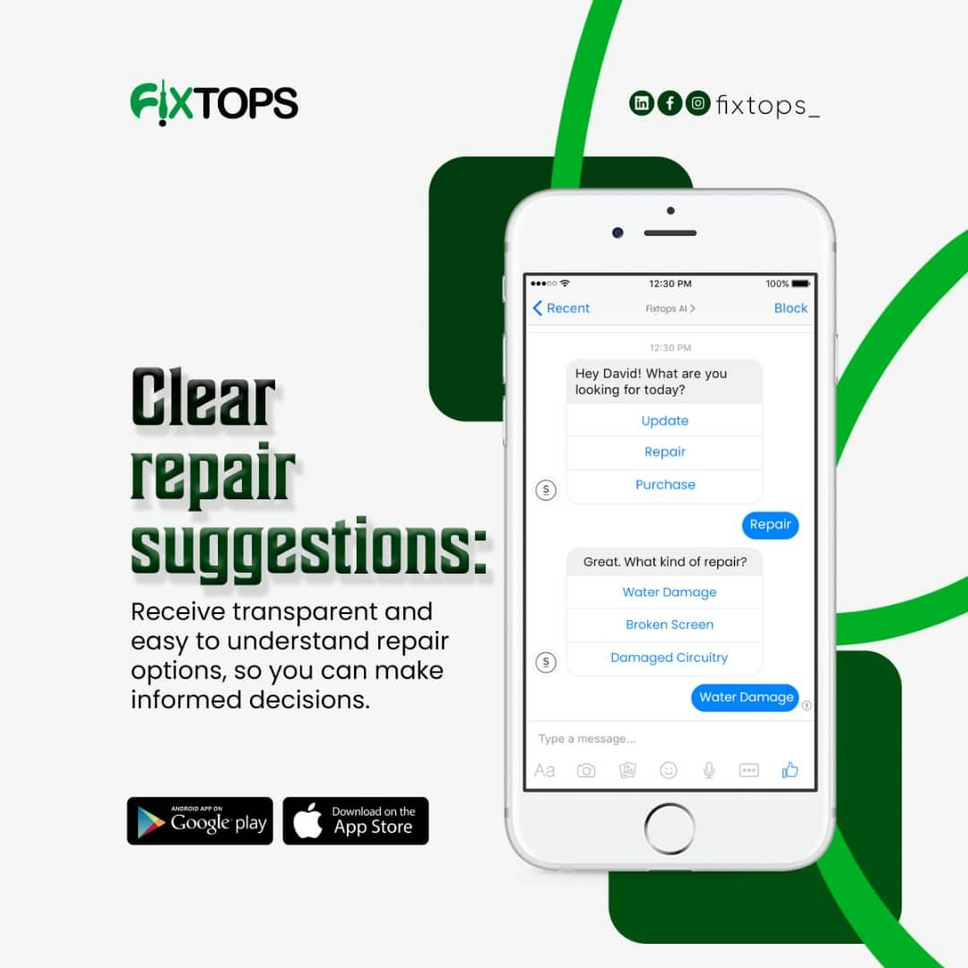 FixTops AI app optimizing battery performance