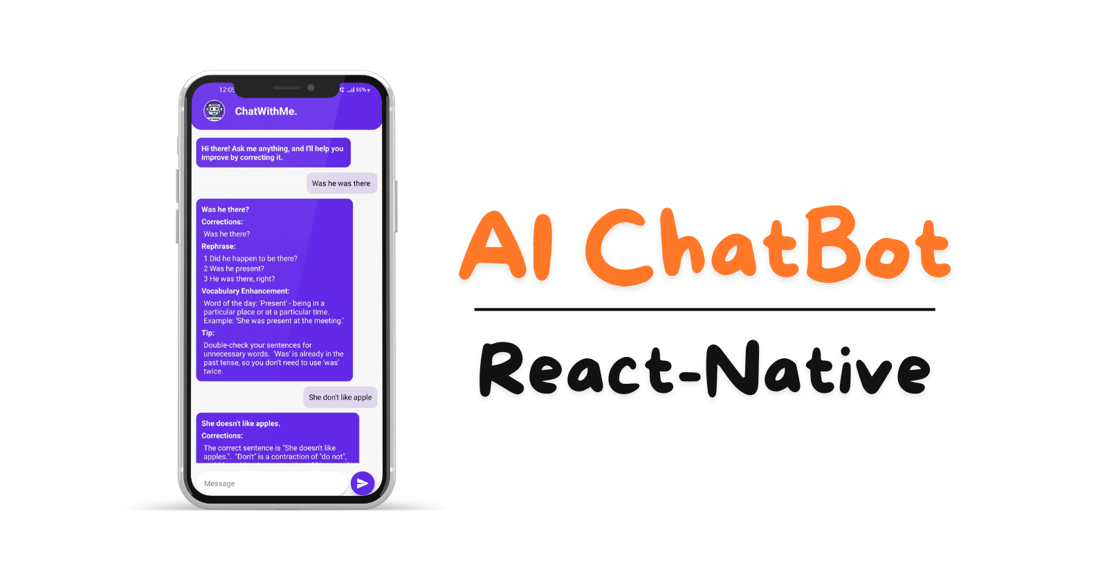 📝 Overcoming Challenges: Building a First React Native Chatbot 🤖 Application