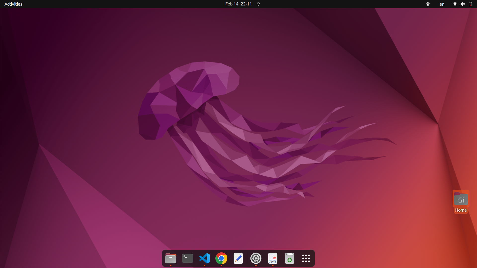 Ubuntu 22.04.4 LTS Desktop screen