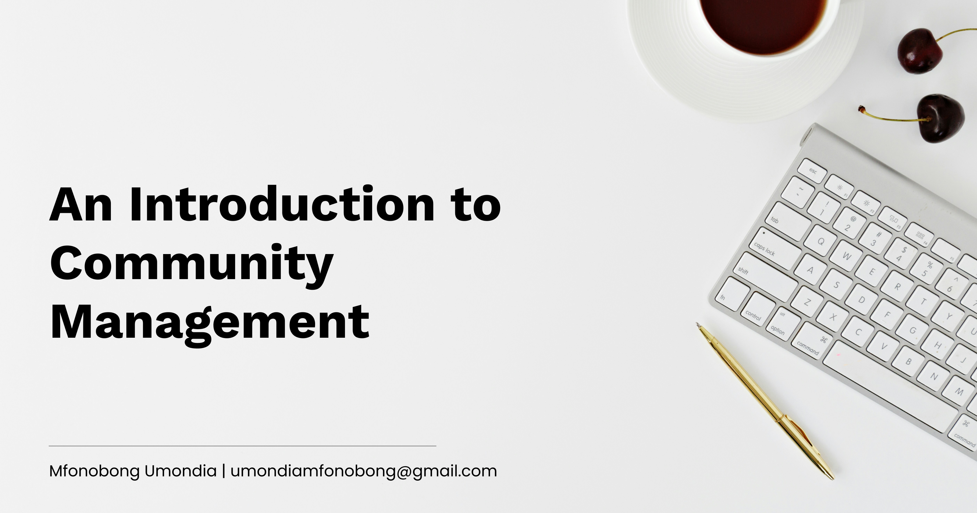 An Introduction to Community Management