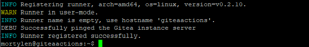 Gitea Runner Register