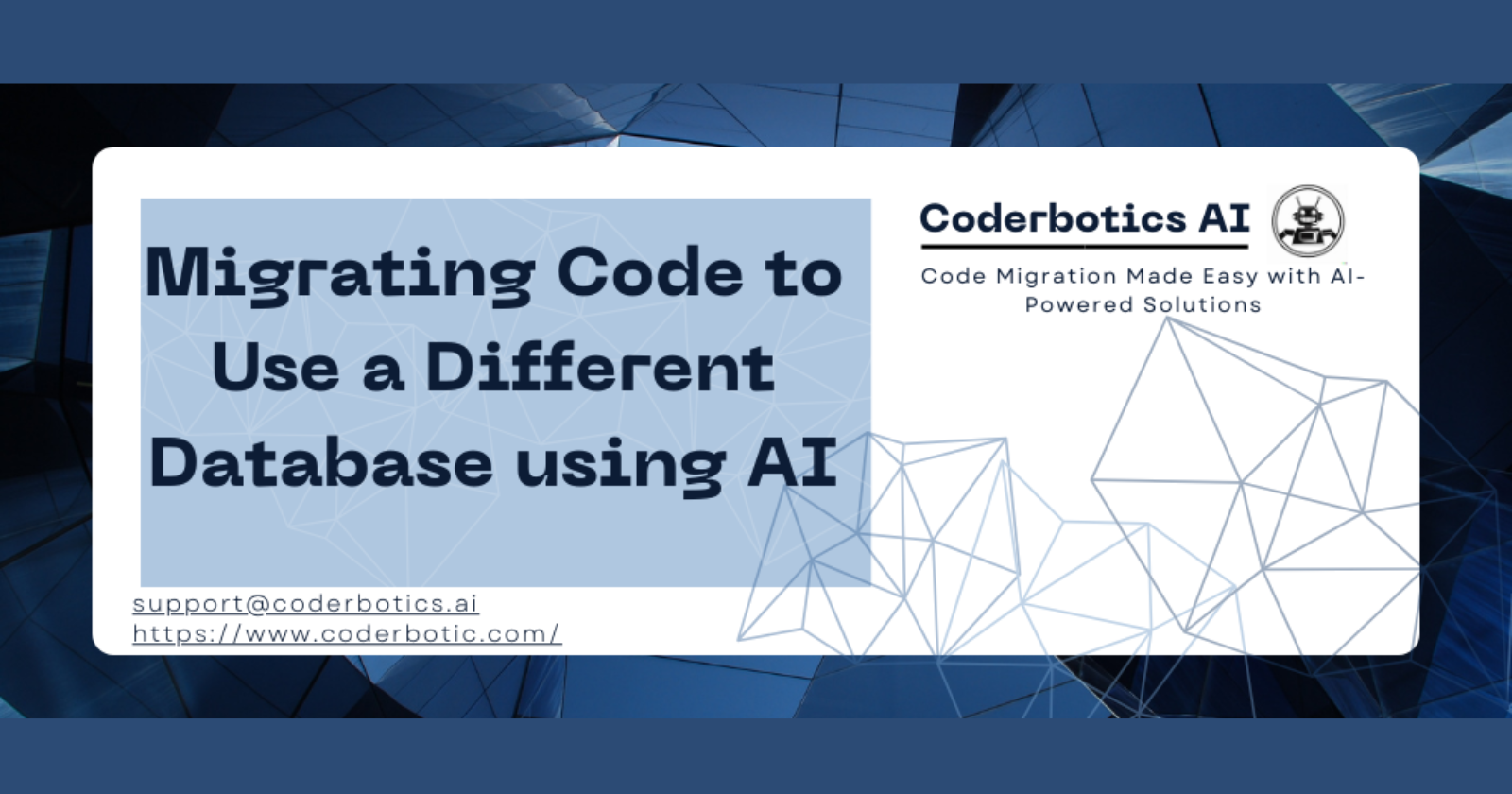 Migrating Code to Use a Different Database using AI