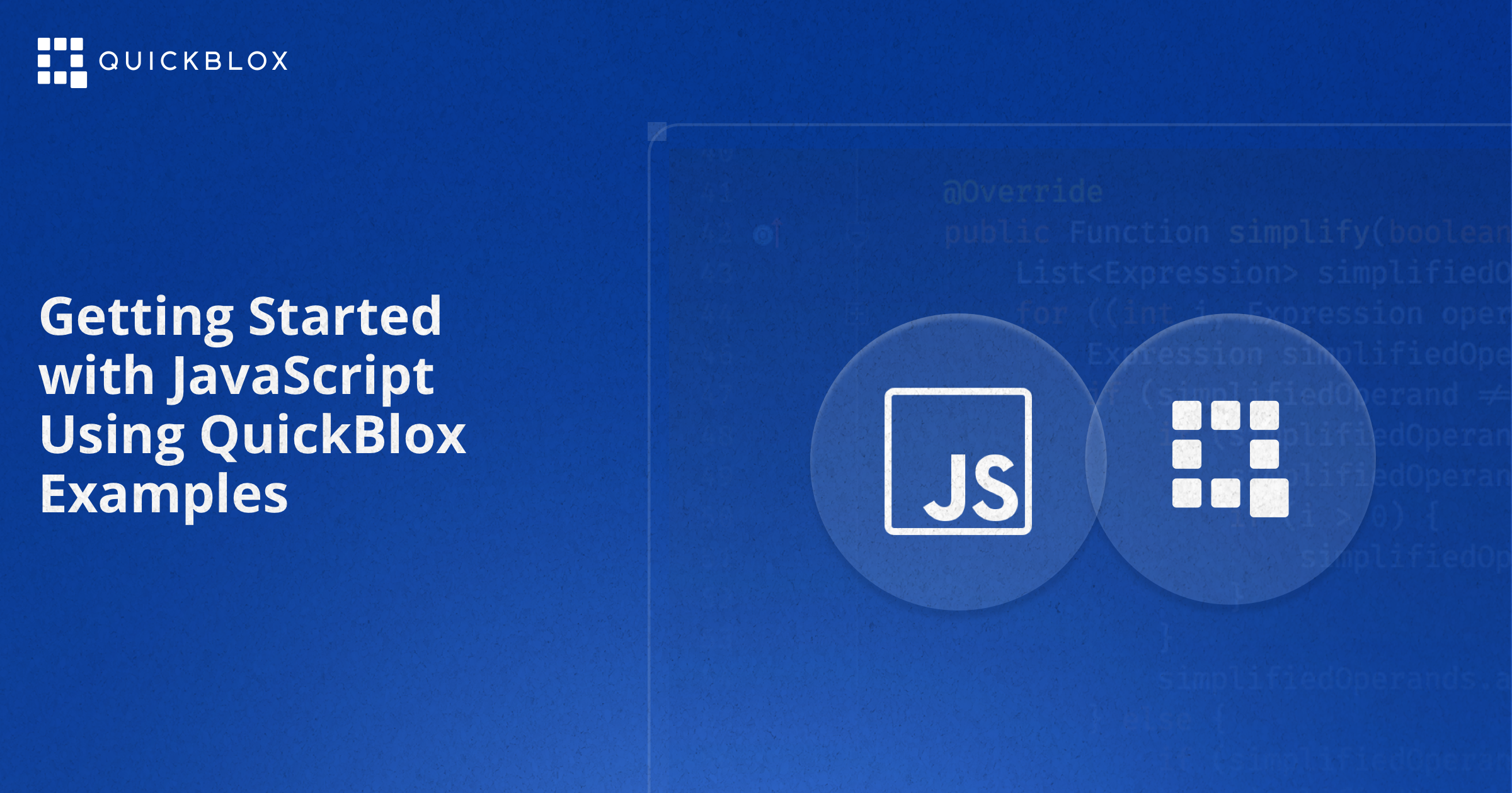 Getting Started with JavaScript Using QuickBlox Examples