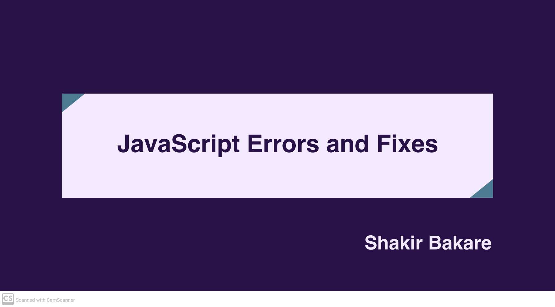 Common JavaScript Errors and How to Fix Them