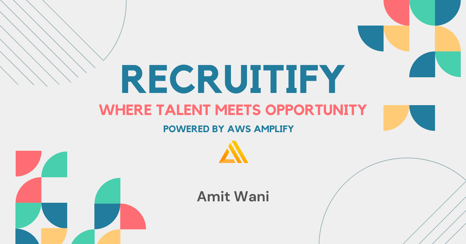 Recruitify - Built using AWS Amplify, DynamoDB, Lambda, Bedrock