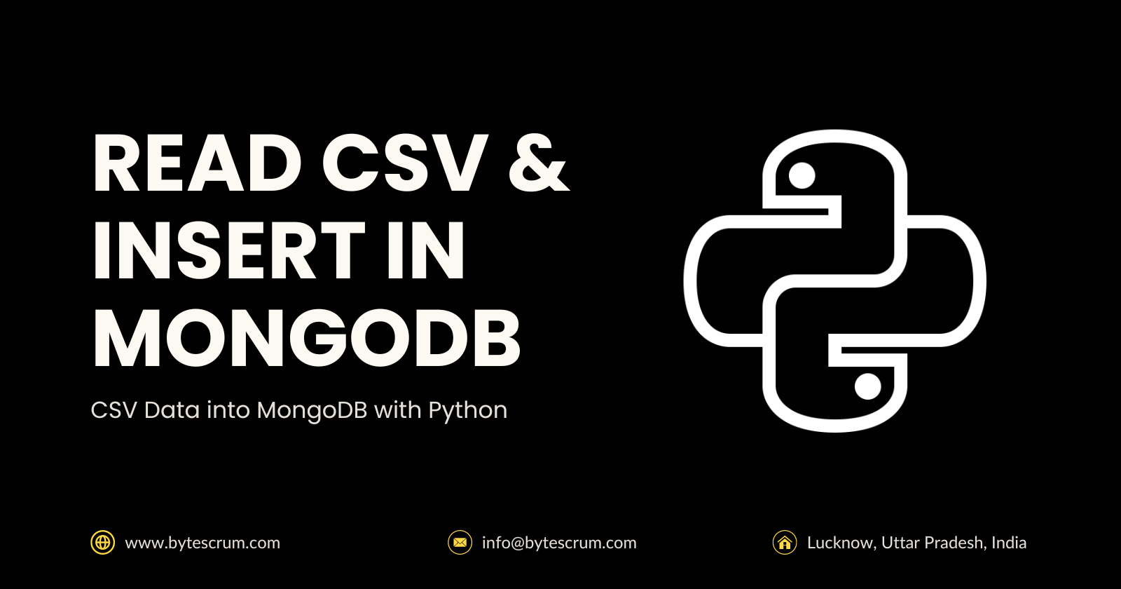 Reading CSV Files and Inserting Data into MongoDB with Python