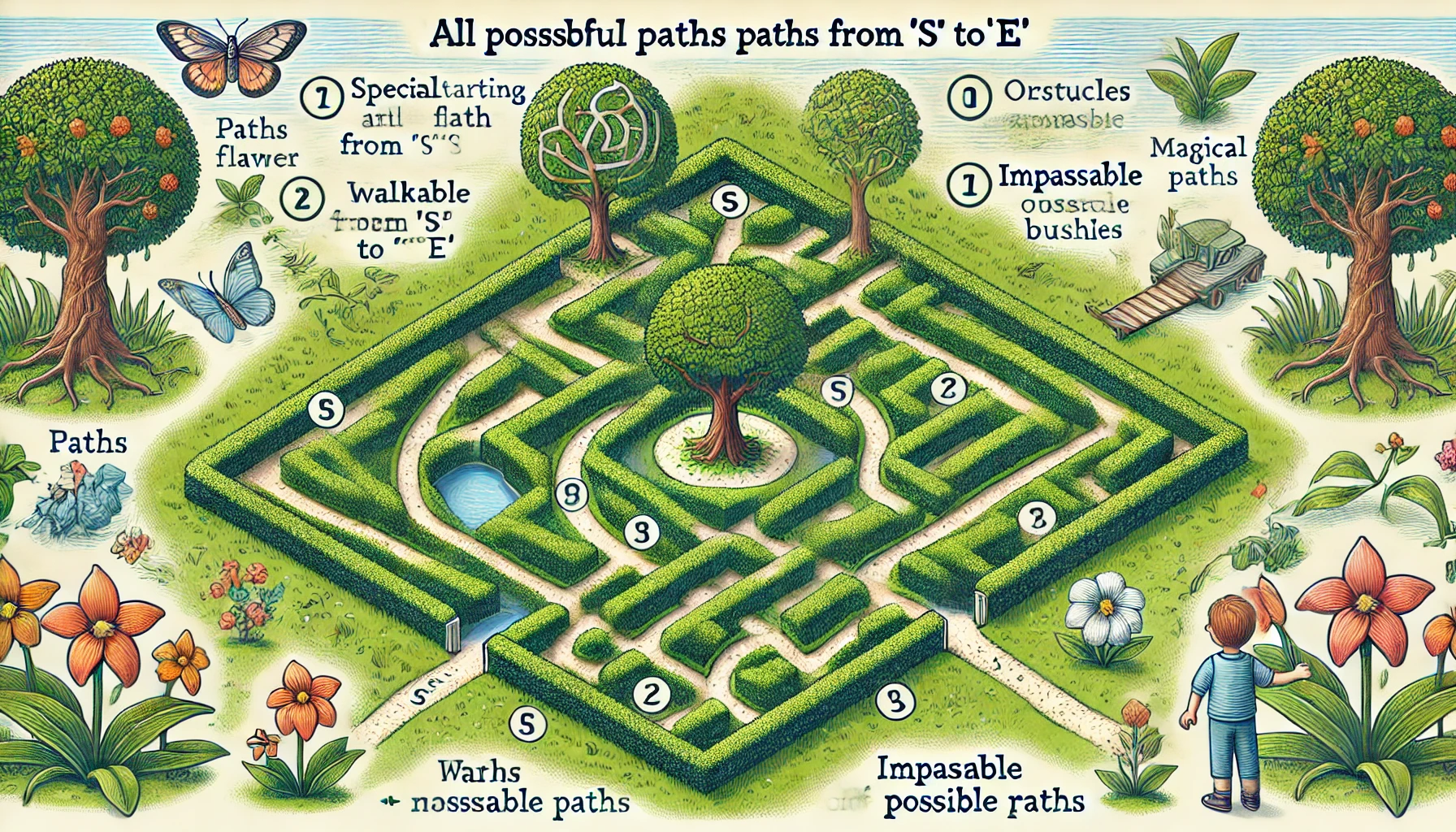 Find All Paths in a Maze