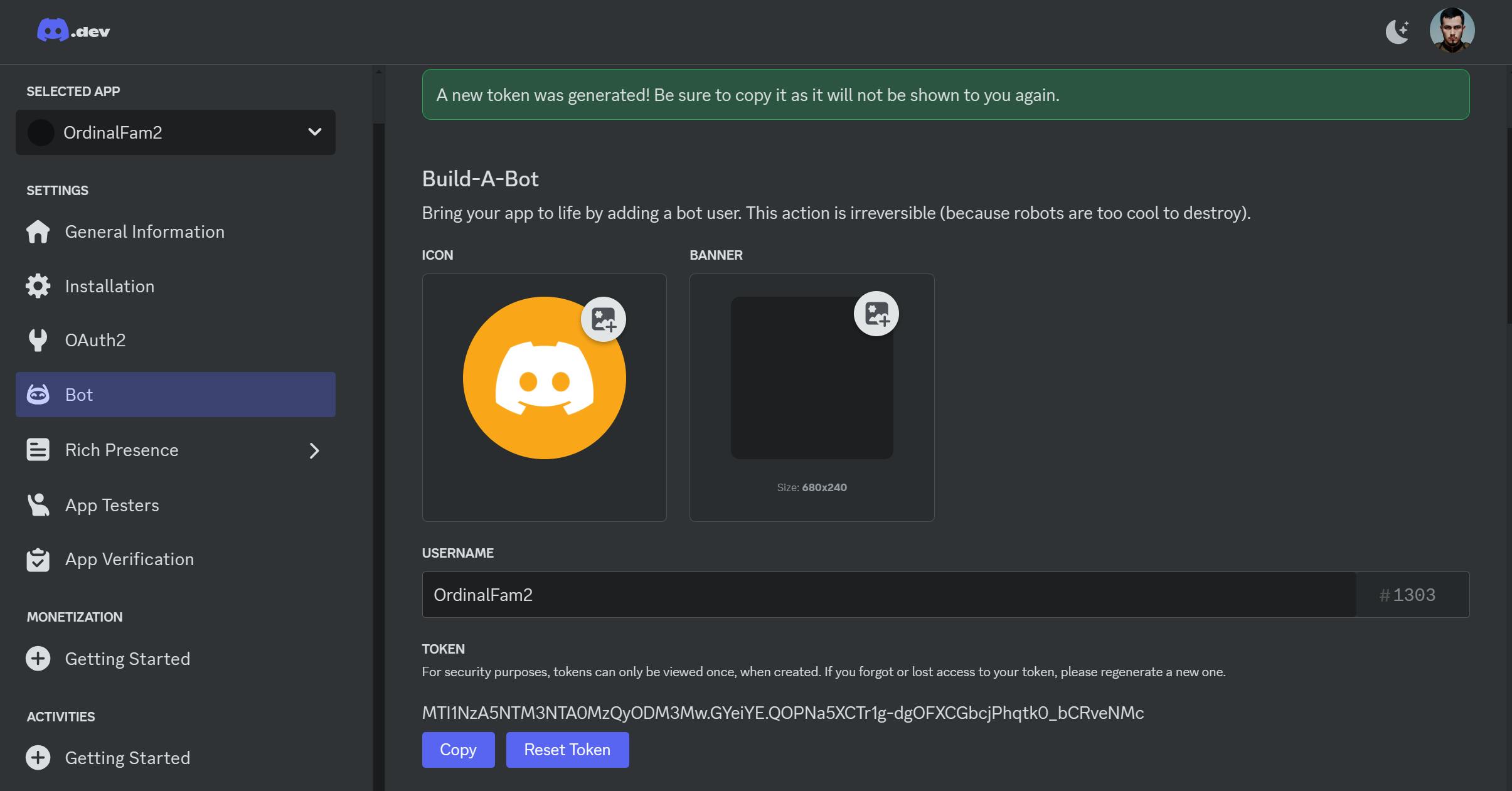 Discord Bot Token