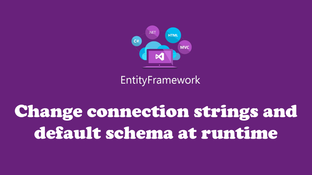 Dynamic Schema and Connection String Changes with Entity Framework in NET Framework 4.8