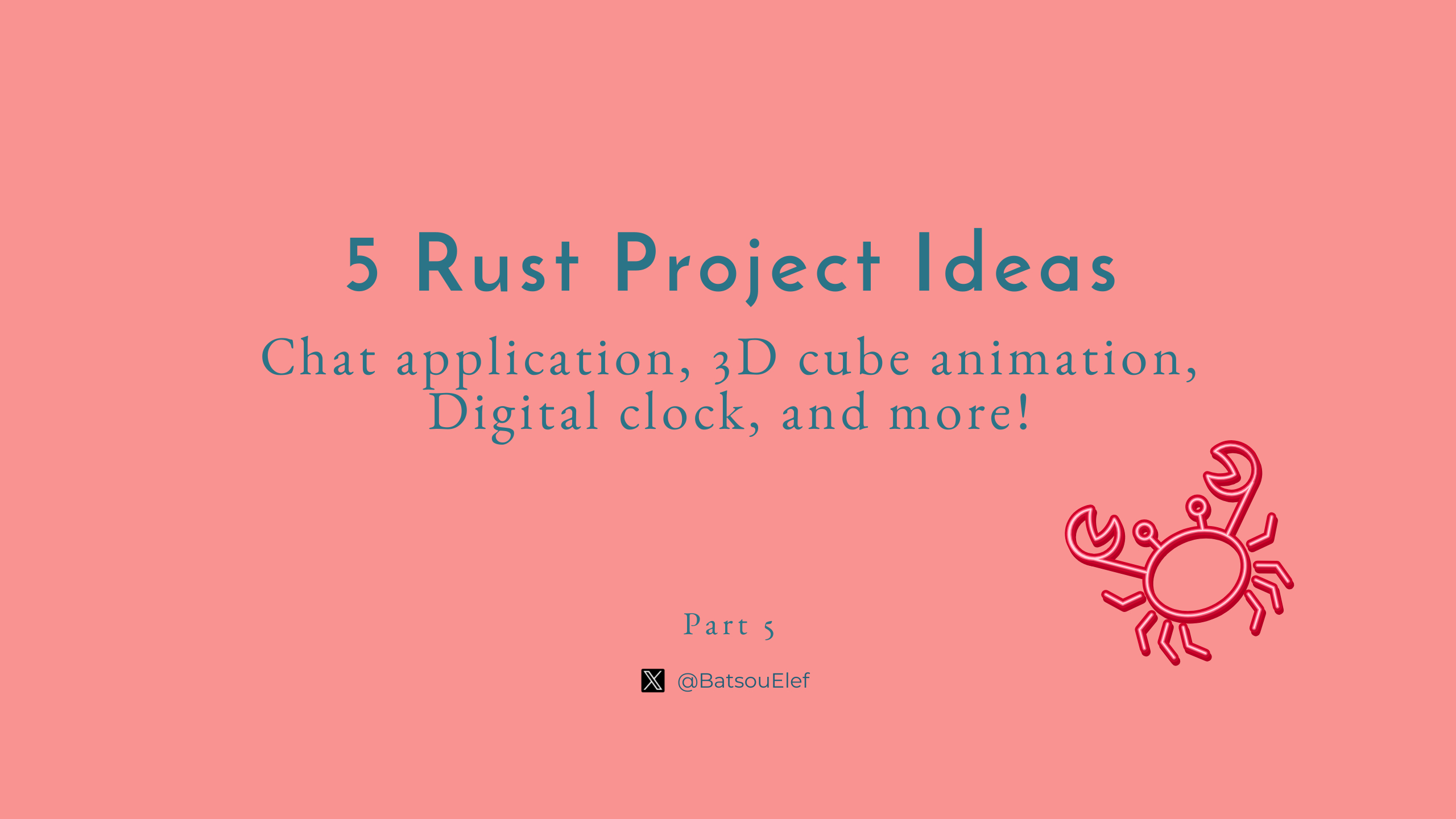 5 (More) Rust Project Ideas ~ For Beginners to Mid Devs 🦀👨‍💻