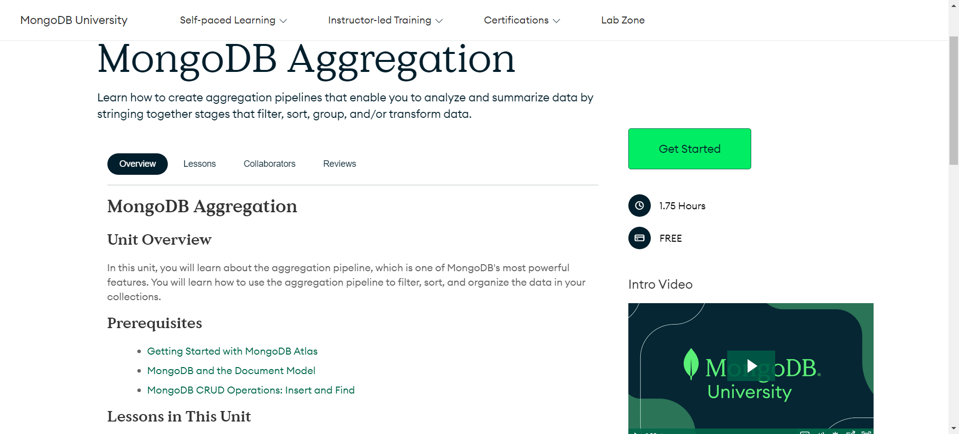 MongoDB Aggregation