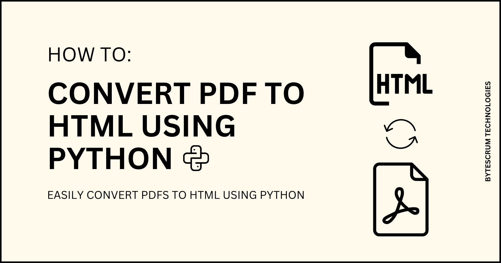 Converting PDF to HTML: A Comprehensive Guide