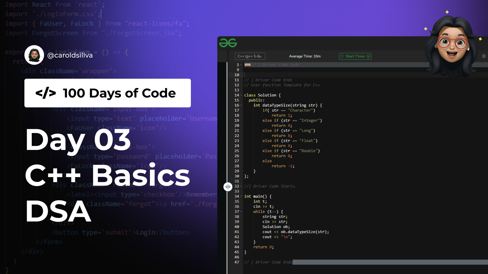 Day 03 of 100 Days of Code: C++ Basics For DSA