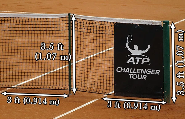 How high is the tennis net?