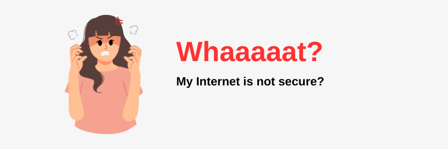 Why the internet without internet is not secure