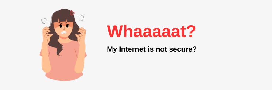 Why the internet without internet is not secure