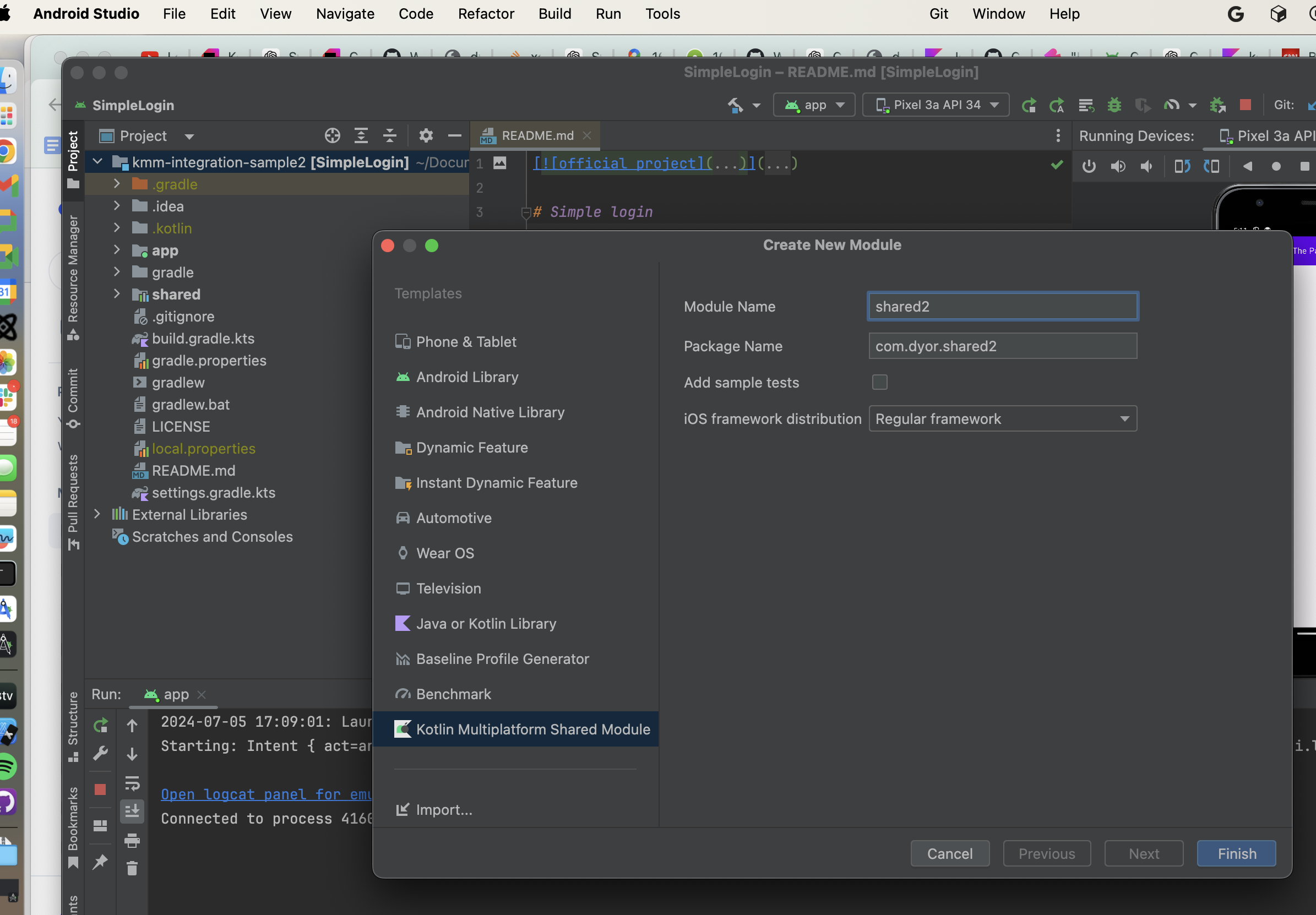 Converting an Android app to an Android + iOS app using Kotlin Multiplatform
