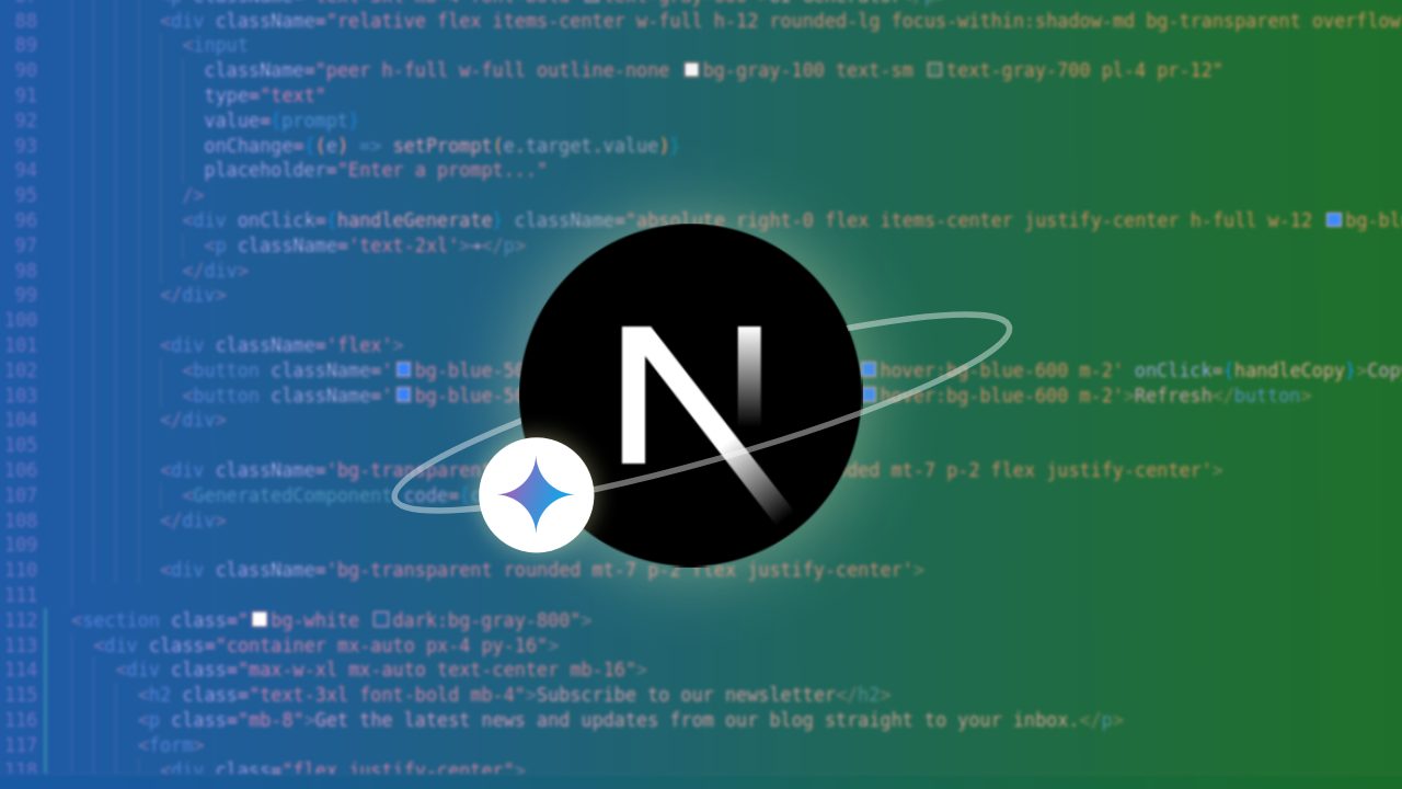 Build an AI UI Generator with Gemini API, Next.js (Tutorial)