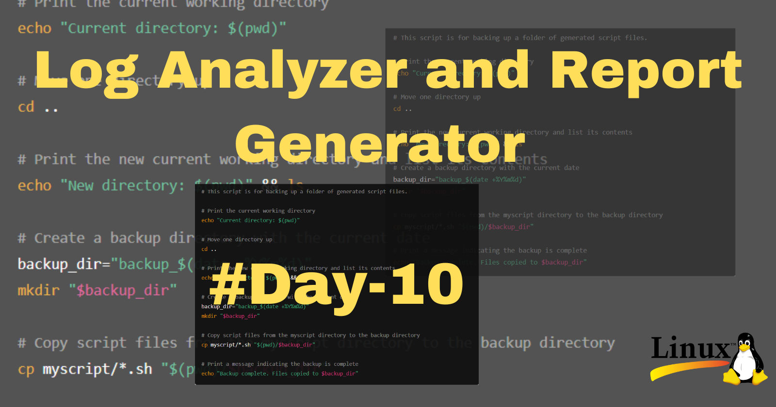 Shell Scripting Challenge #Day-10 Log Analyzer and Report Generator