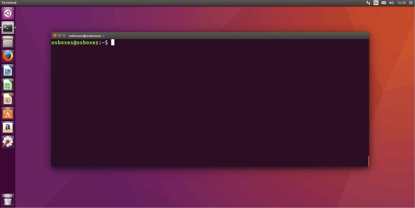 A terminal in ubuntu