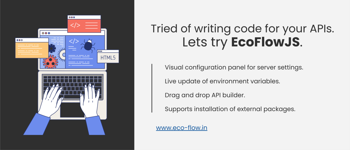 Low-code drag-and-drop tool for building RESTful APIs with in minutes.