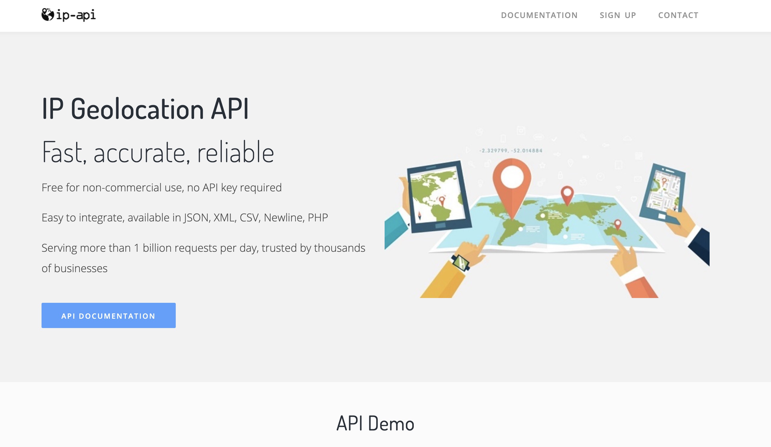 類似這種專門提供 IP 判斷的 API 供應商