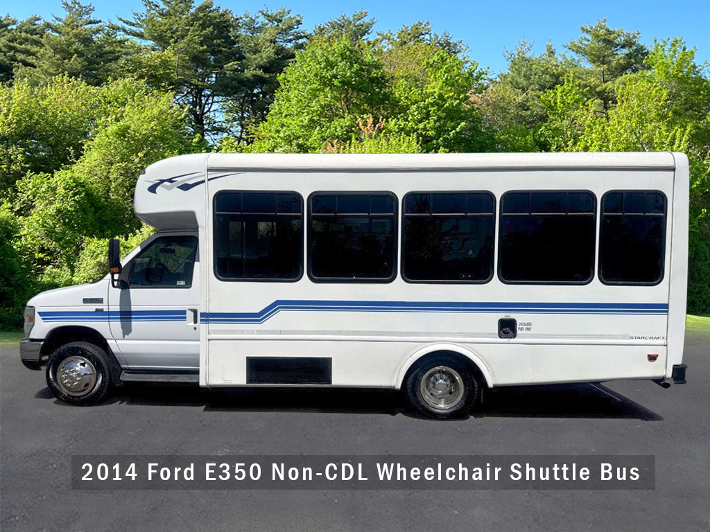 2014 Ford E350 Non-CDL Wheelchair Shuttle Bus