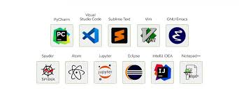 An image showing different text editors and IDEs.