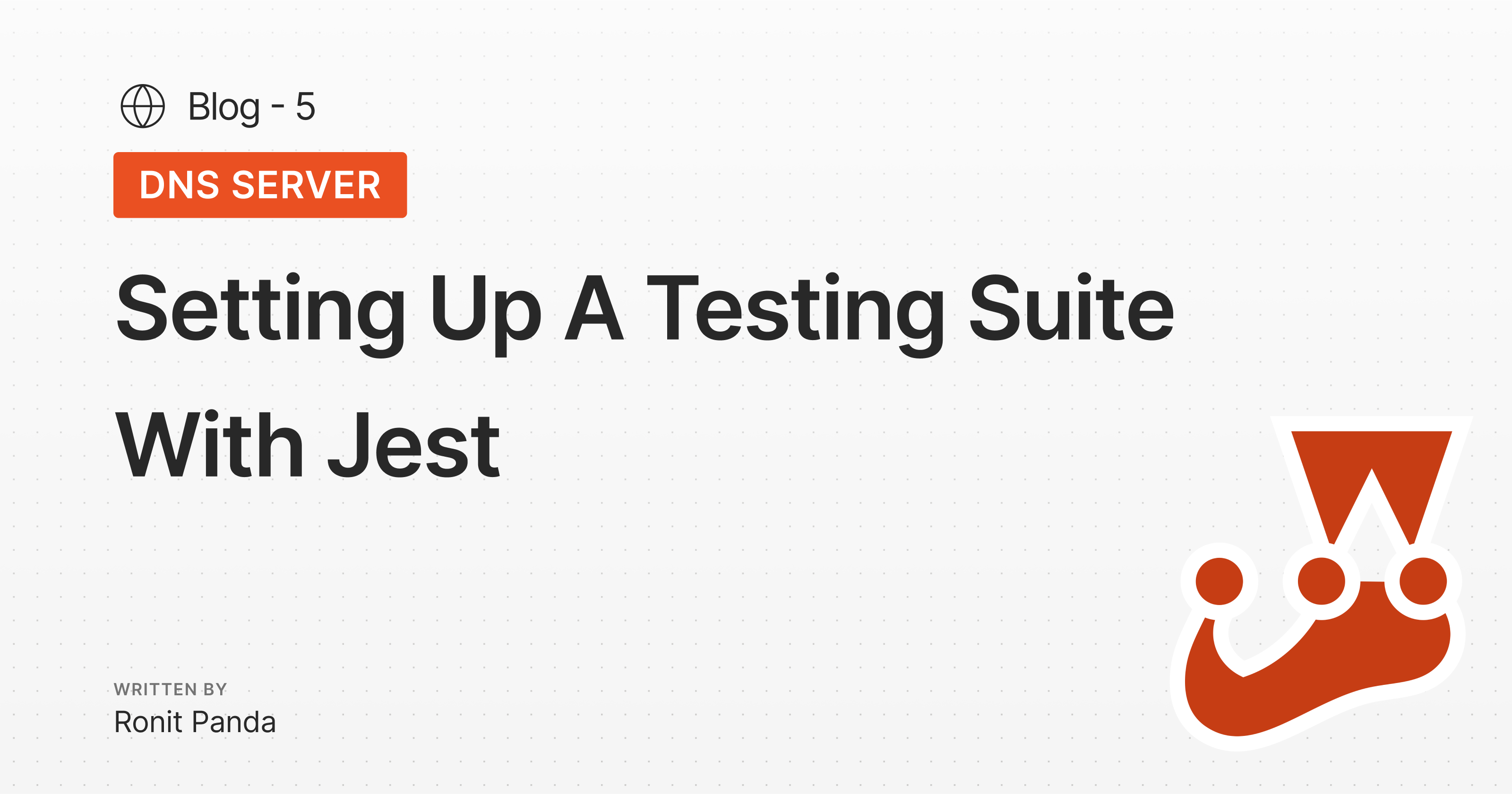 Setting up a testing suite with jest