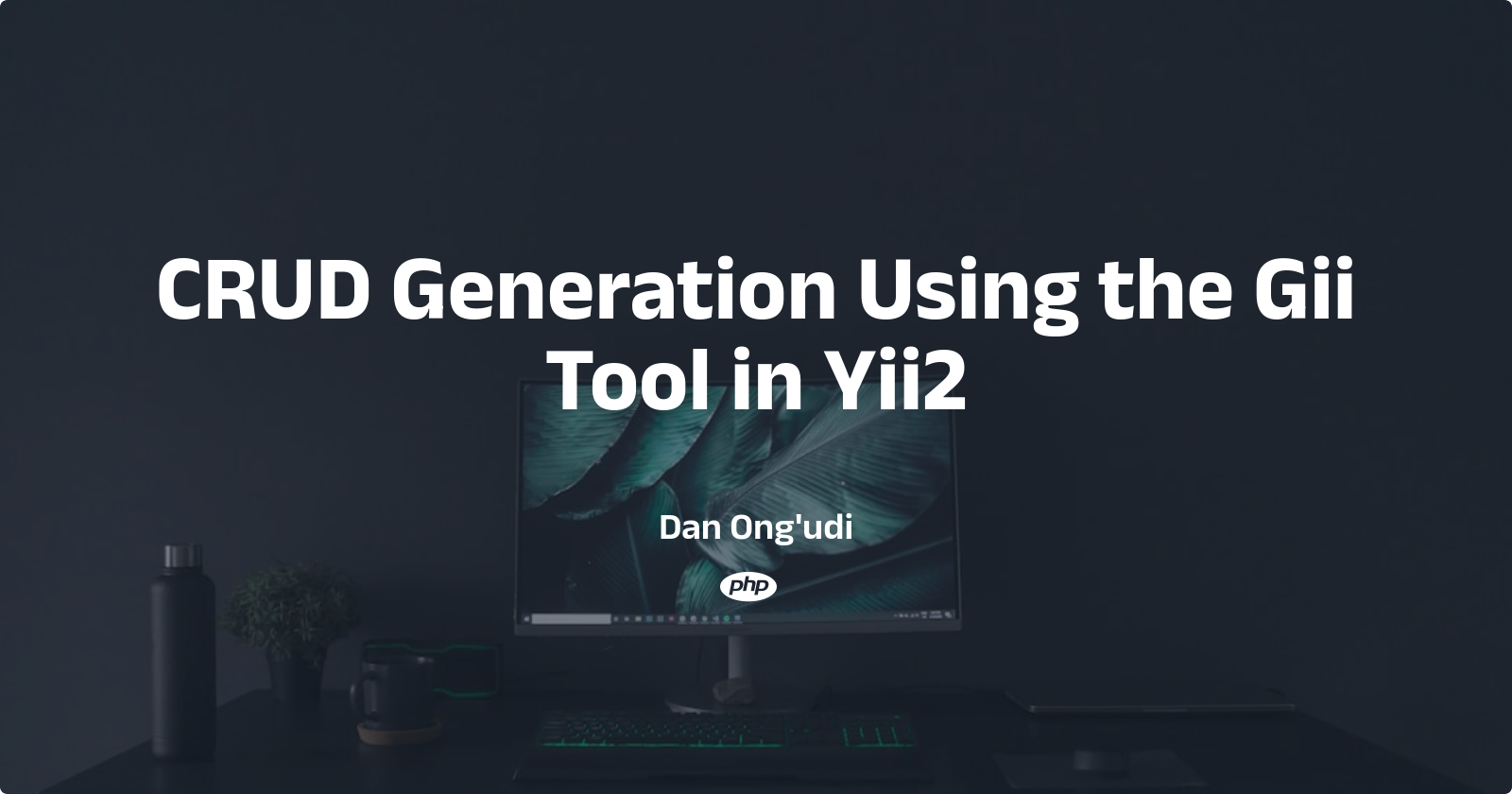 CRUD Generation Using the Gii Tool in Yii2