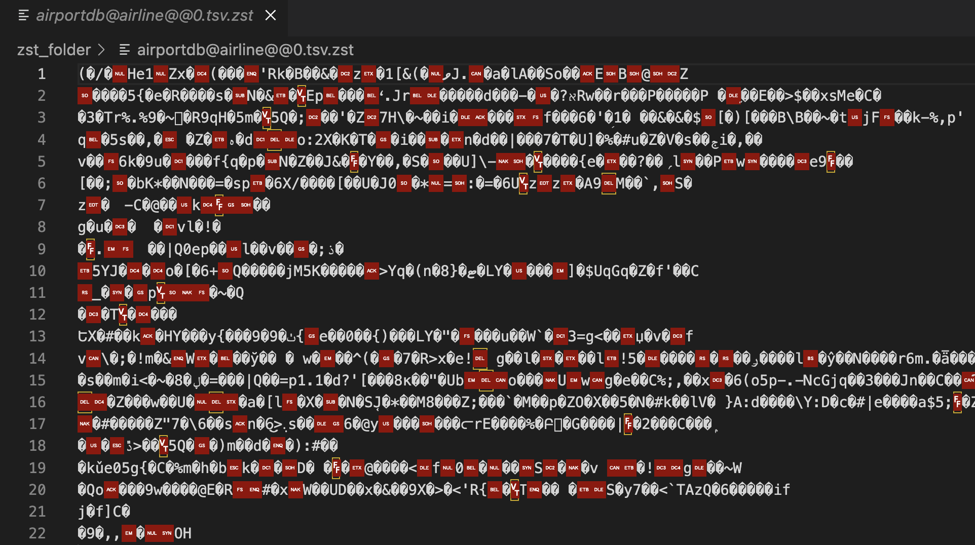 ZST file contents