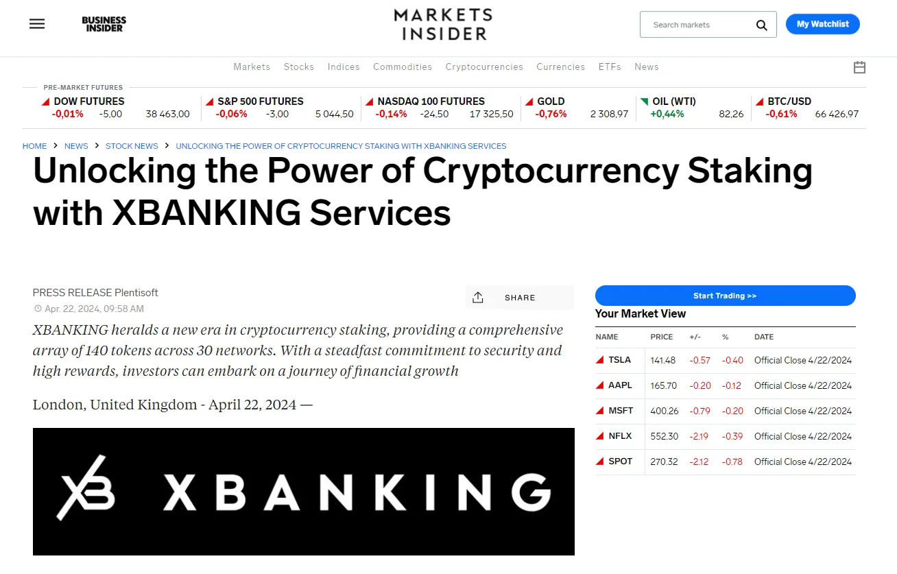 Unlocking the Power of Cryptocurrency Staking with XBANKING Services
