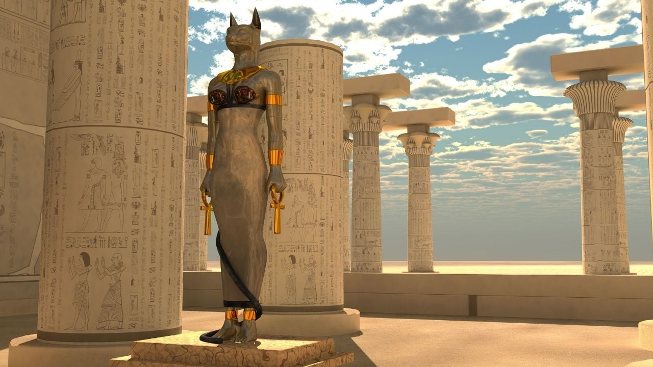 simgesel mısır mitolojisinden bastet