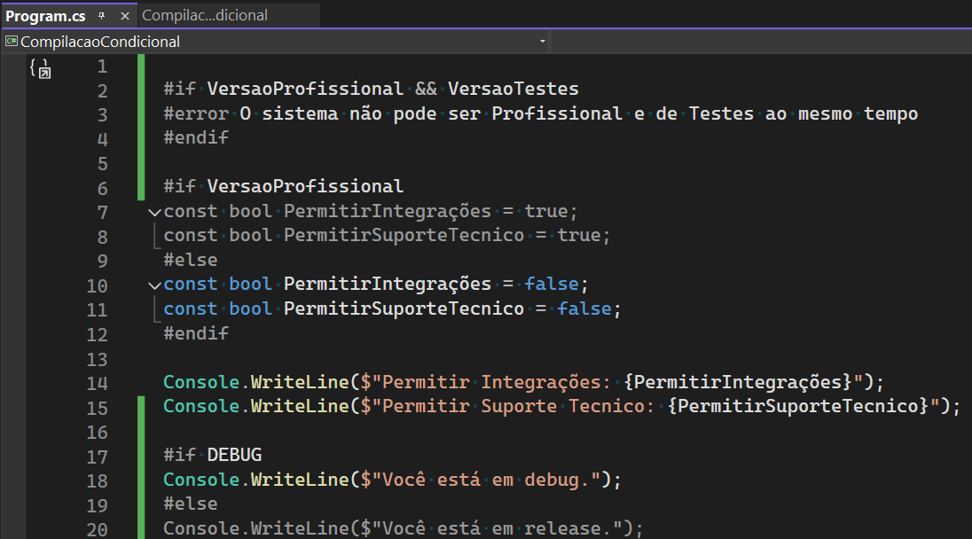 Você sabe o que é Compilação Condicinal?