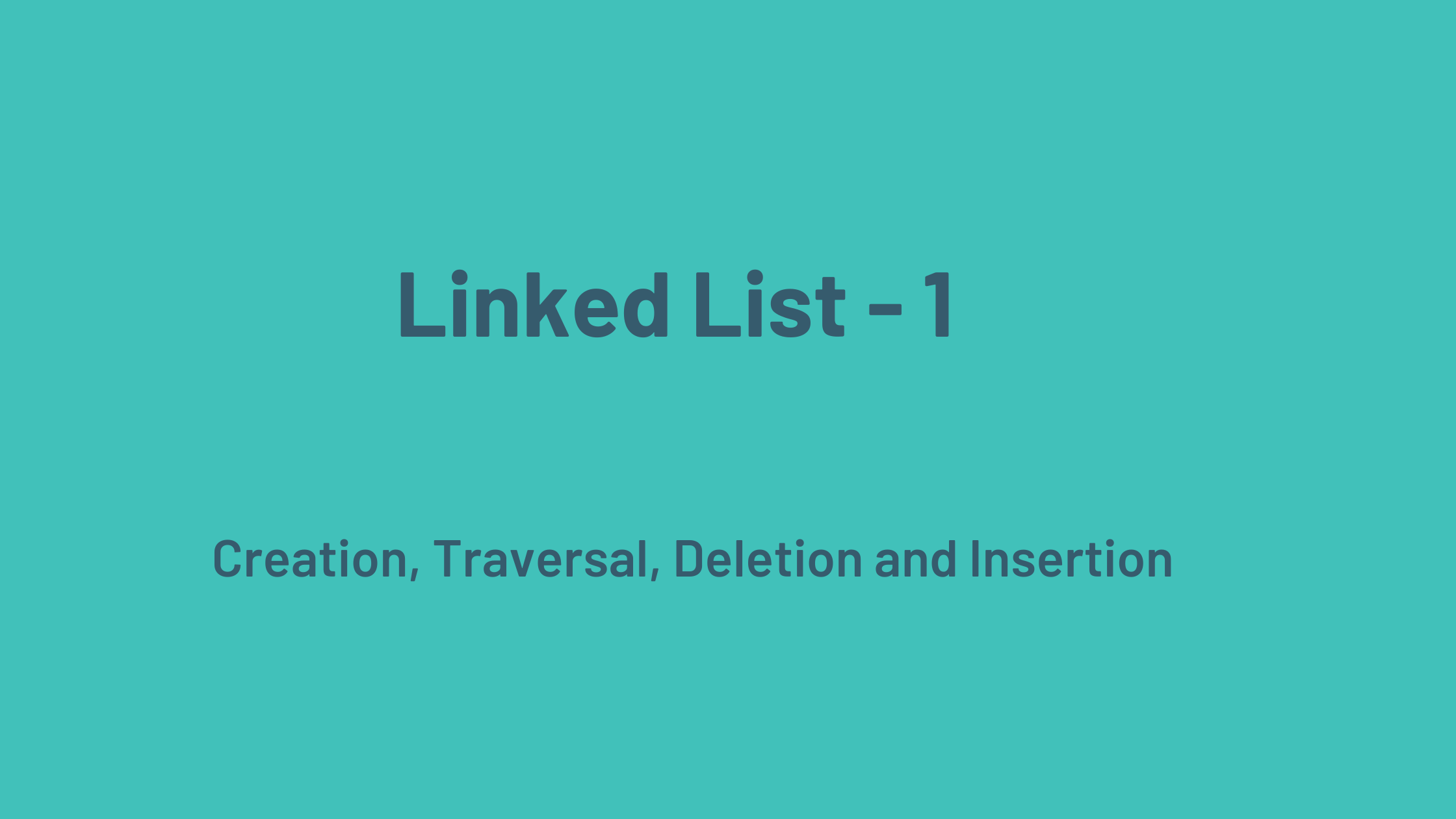 LL  1 - Single Linked List