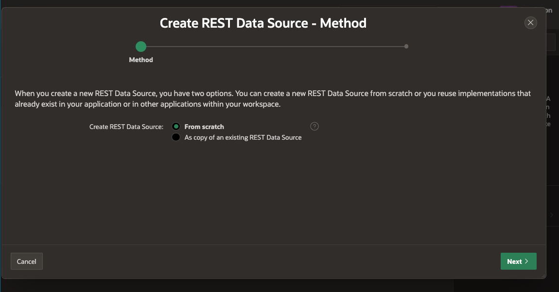 Create an Oracle APEX Fusion SaaS REST Source - 1