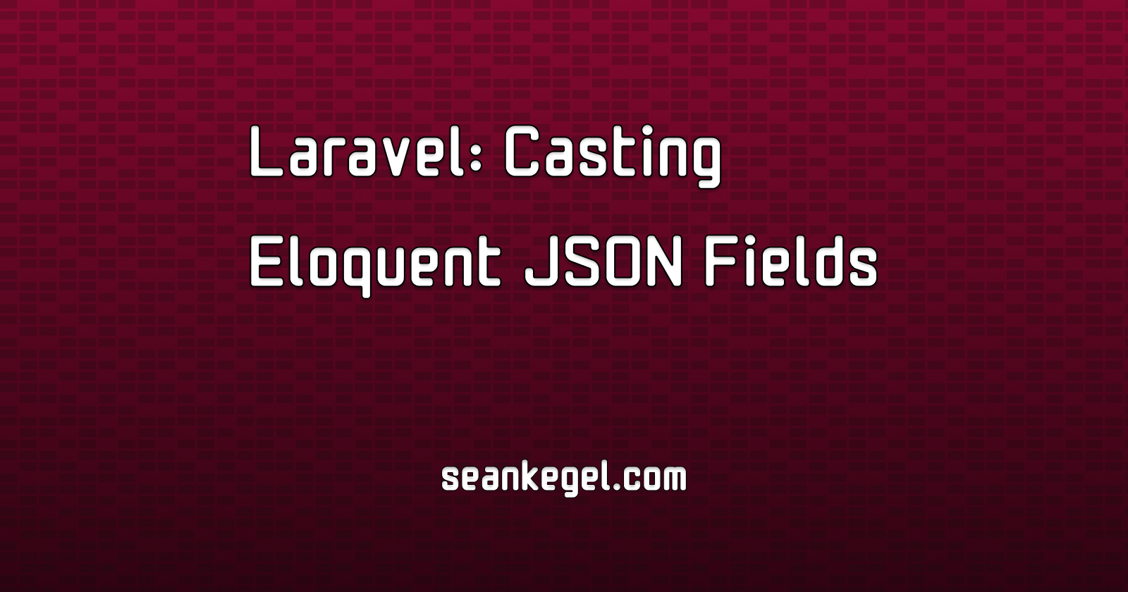 Laravel: Casting Eloquent JSON Fields