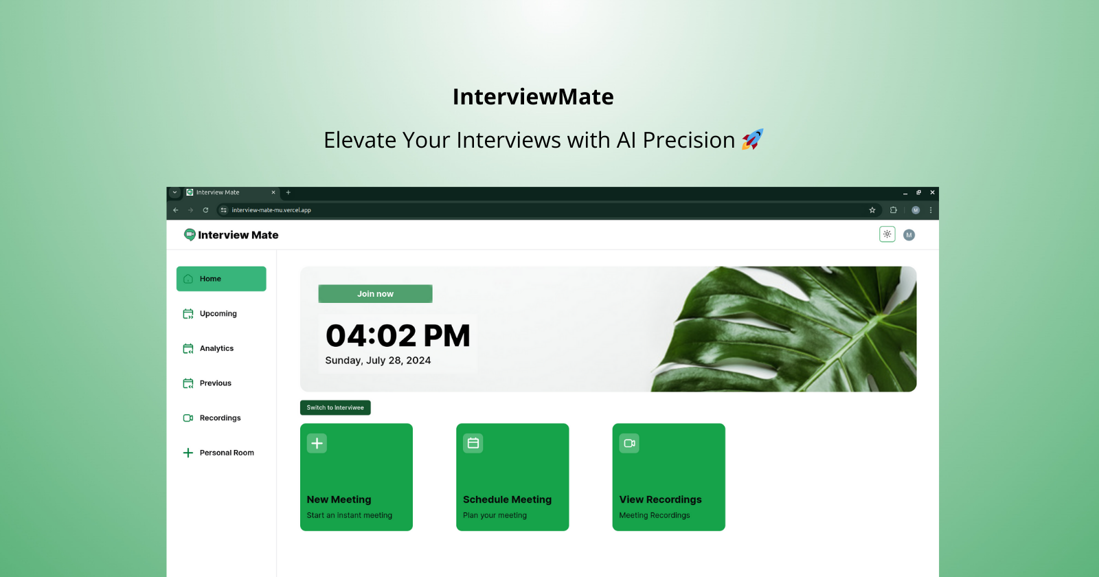 InterviewMate: The Innovative Solution for Modern Interviews