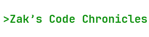 Zak's Code Chronicles