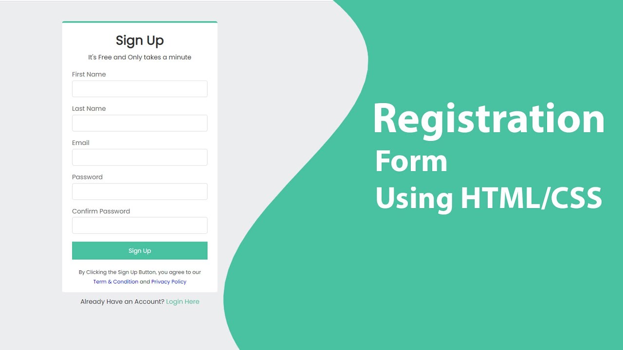 How to Design a Sign-Up Form with HTML and CSS