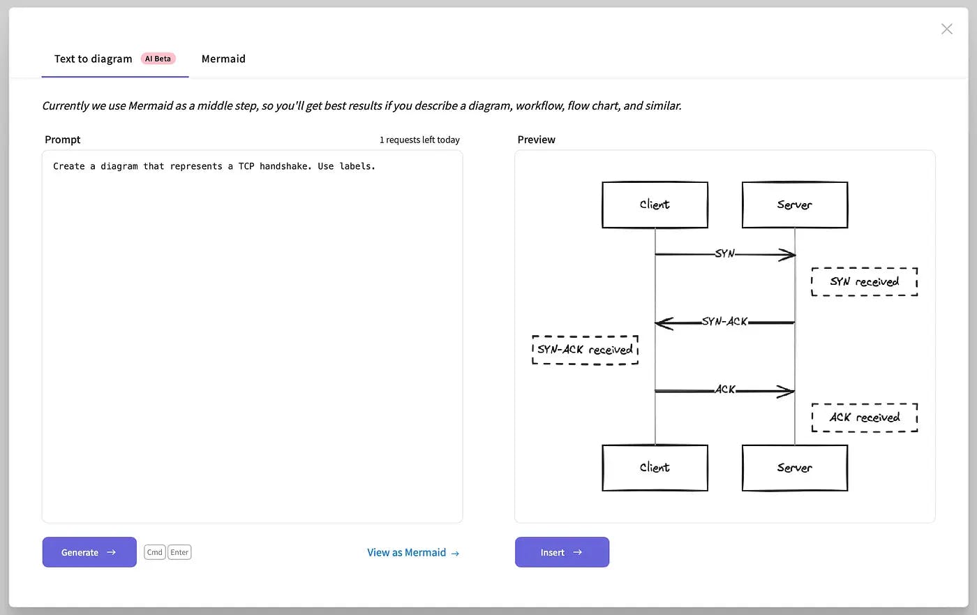 Excalidraw AI Feature (Screenshot by authors)