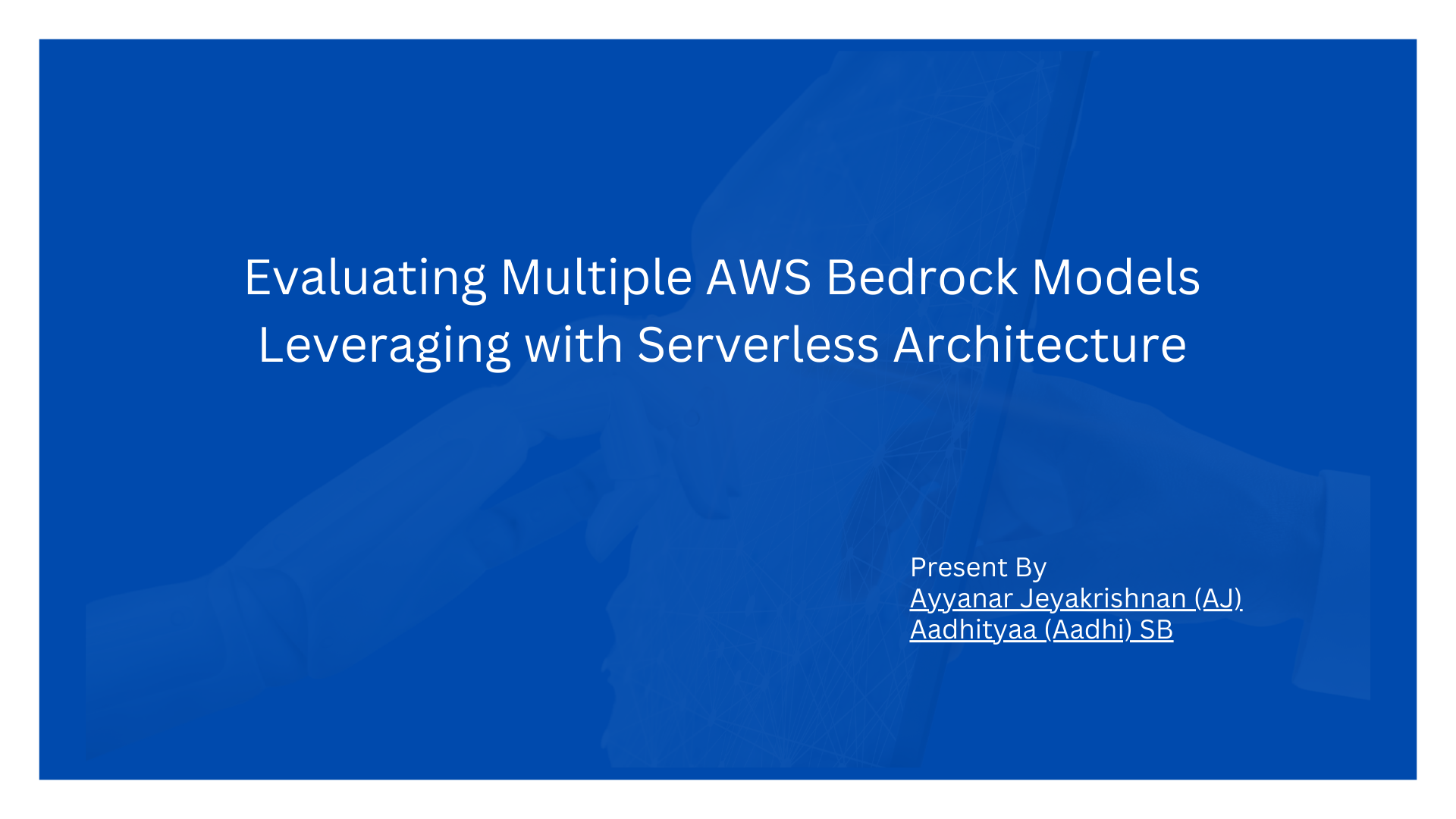 Evaluation for AWS Bedrock Models - A Serverless Approach to Enhance Efficiency and Scalability